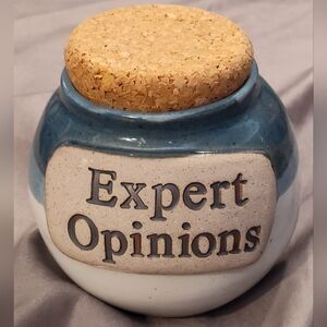 NEW! Tumbleweed Pottery "Expert Opinions" Coin Jar